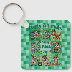 St. Patrick's Day Fun and Adorable "Party Animals" Key Ring