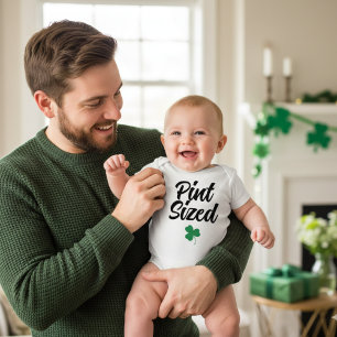 St. Patrick's Day Fun: Pint Sized  Baby Bodysuit