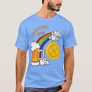 St Patricks Day Funny Beer And Coin T-Shirt
