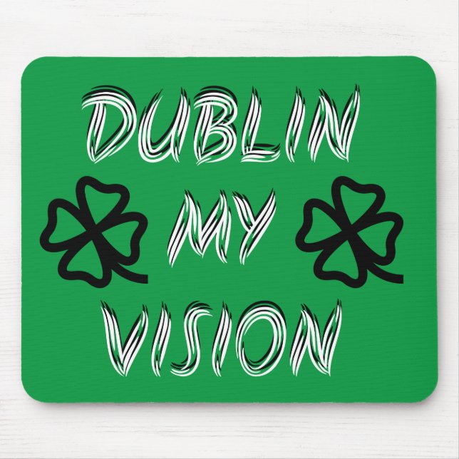 St. Patrick's Day Funny Humor Green Mouse Pad (Front)