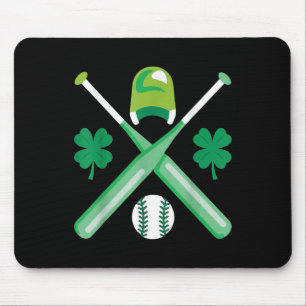 St Patricks Day Funny Irish Saint Paddy Baseball P Mouse Pad