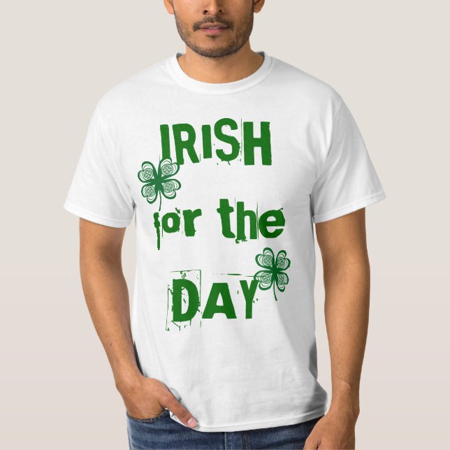St. Patrick's Day Funny Irish Shamrock T-Shirt (Front)