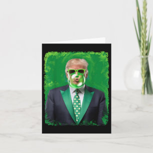 St Patricks Day Funny Irish Trump 47th President Card