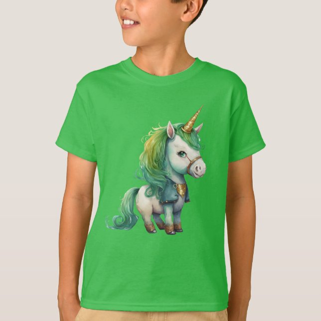 St. Patrick's Day Funny Irish Unicorn T-Shirt (Front)