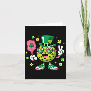 St patricks day funny lucky pickleball hat irish card