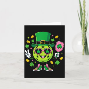 St patricks day funny lucky pickleball hat irish card