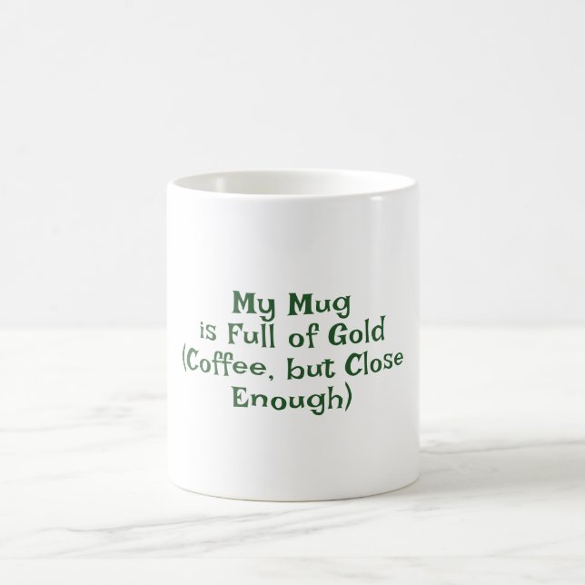 St. Patrick's Day, Funny Text Stay Lucky Coffee Mug (Center)