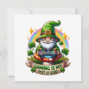 St. Patrick's Day Gamer Gnome