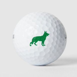 St. Patrick's Day German Shepherd Golf Balls