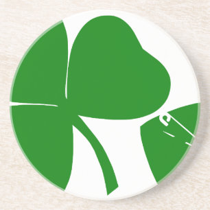 St Patrick's Day - Get Lucky 3 + 1 leaves = 4 Coaster