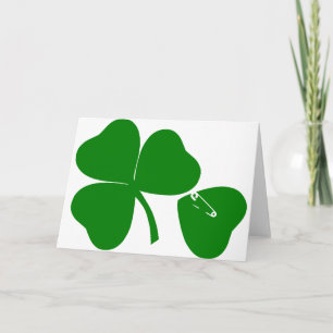 St Patrick's Day - Get Lucky 3 + 1 leaves = 4 H Card