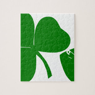 St Patrick's Day - Get Lucky 3 + 1 leaves = 4 Jigsaw Puzzle