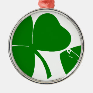 St Patrick's Day - Get Lucky 3 + 1 leaves = 4 Metal Tree Decoration