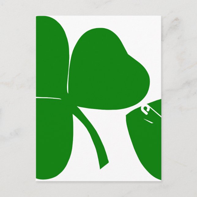 St Patrick's Day - Get Lucky 3 + 1 leaves = 4 Postcard (Front)