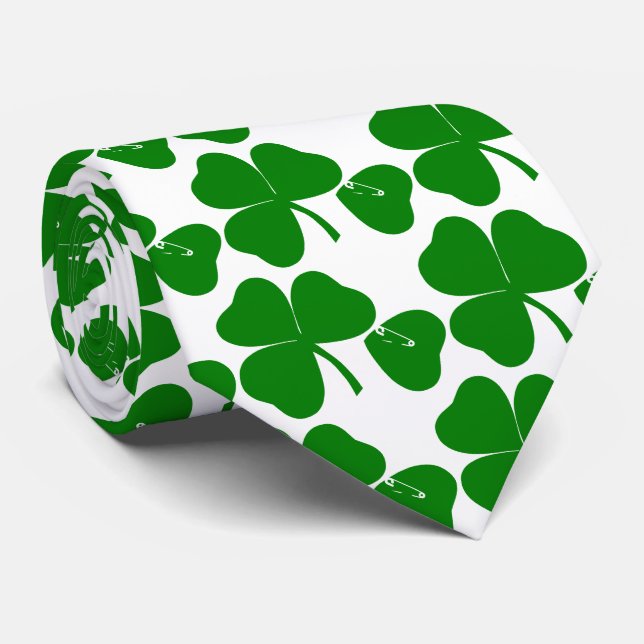 St Patrick's Day - Get Lucky 3 + 1 leaves = 4 Tie (Rolled)
