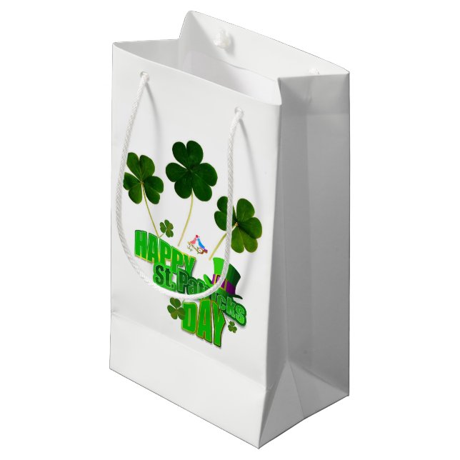 St. Patrick's Day Gift Bag (Front Angled)