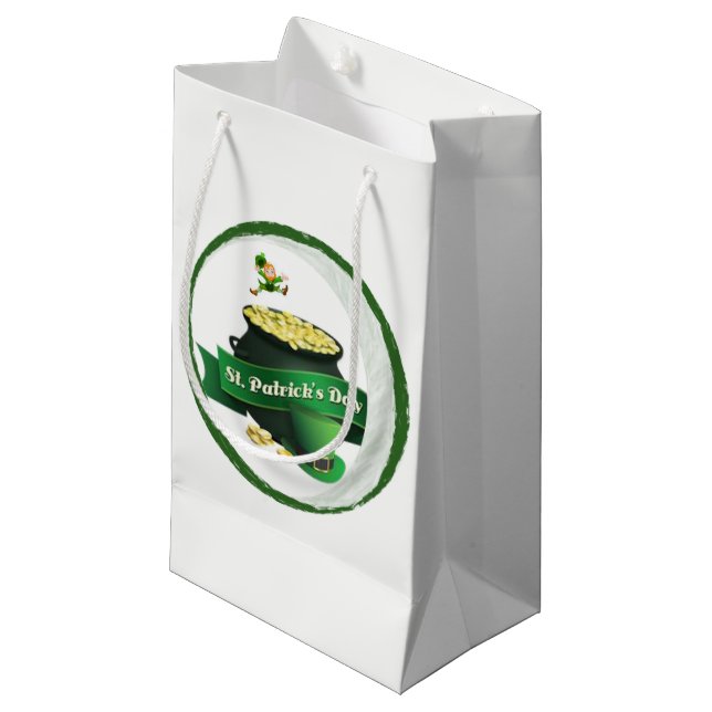 St. Patrick's Day Gift Bag (Front Angled)