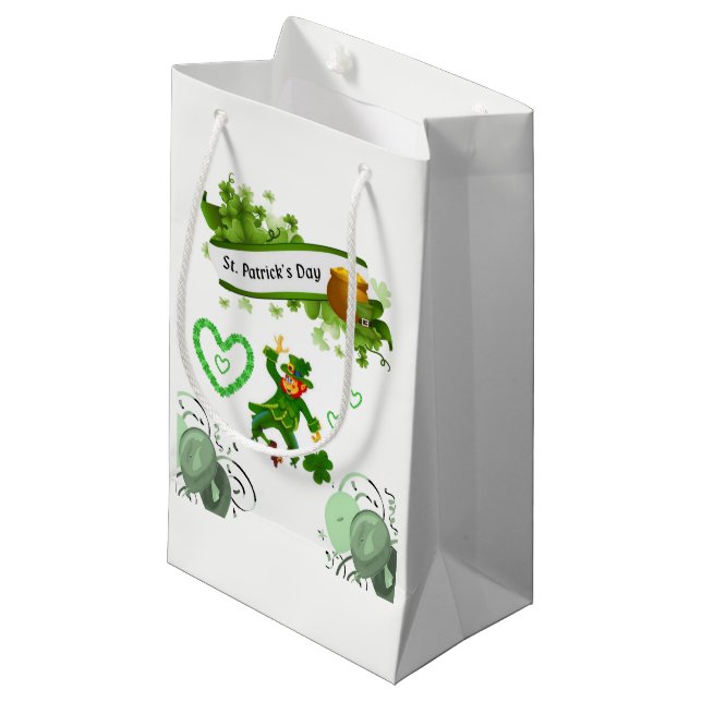 St. Patrick's Day Gift Bag (Front Angled)