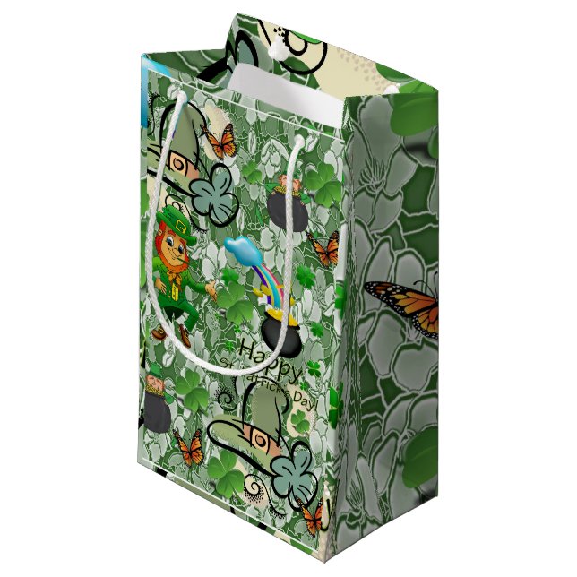 St. Patrick's Day Gift Bag (Front Angled)