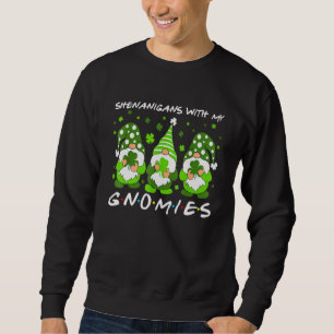 St Patrick's Day Gnome Shamrock Shenanigans With M Sweatshirt