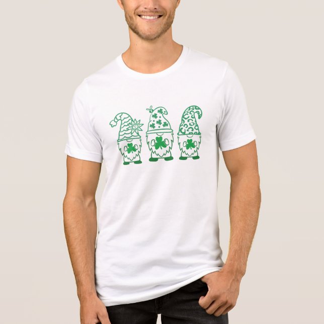 St. Patrick's Day Gnomes-67845 Tri-Blend Shirt (Front)