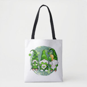 St. Patrick's Day Gnomes Shamrock Gnomes-54989 Tote Bag