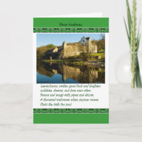 St. Patrick's Day, Godson, Poem, Castle, Shamrocks