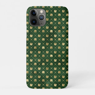 St Patricks Day Golden Clover Shamrock Vintage Case-Mate iPhone Case