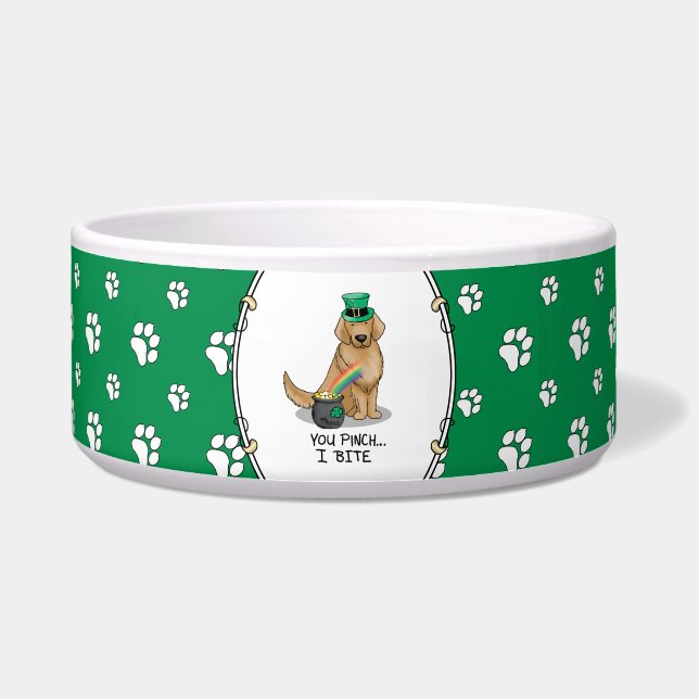 St. Patrick's Day Golden Retriever Dog (Front)