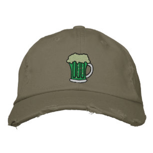 St. Patrick's Day Green Beer Embroidered Caps