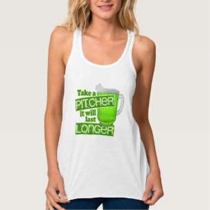 St Patricks Day Green Beer Pitcher Singlet