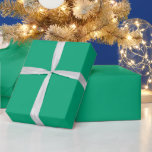 St Patrick's Day Green Custom Colour Plain 2025 Wrapping Paper<br><div class="desc">Designed with green solid custm colour background. You may change to any background colour as you wish. Great for St Patrick's Day,  birthdays,  holidays or any celebrations or events!</div>