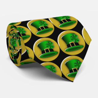 St Patrick's Day Green Leprechaun Hat Tie