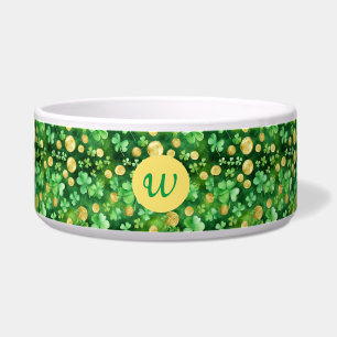 St Patrick's Day Green Shamrock Gold Coin Pet