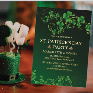 St. Patrick's Day Green Shamrock Vine Irish Party