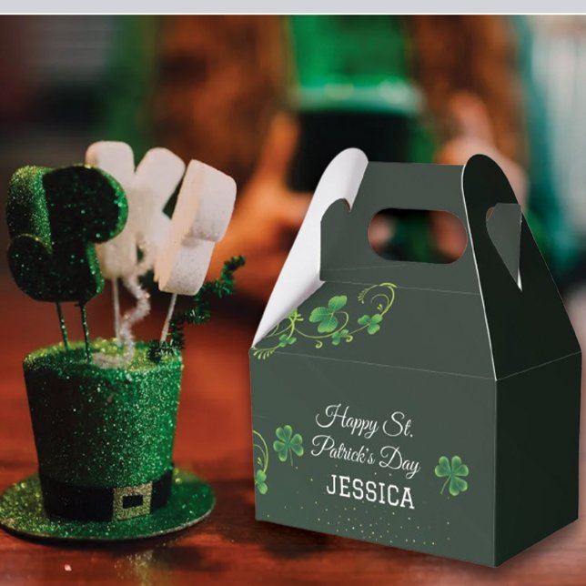 St. Patrick's Day Green Shamrock Vine Irish Party  Favour Box (Creator Uploaded)