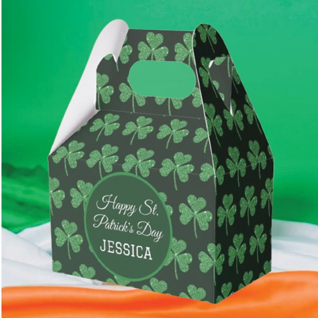 St. Patrick's Day Green Shamrock Vine Irish Party  Favour Box (Creator Uploaded)