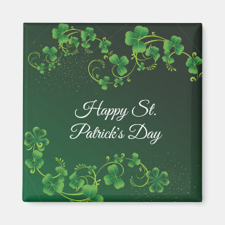 St. Patrick's Day Green Shamrock Vine Irish Party Magnet