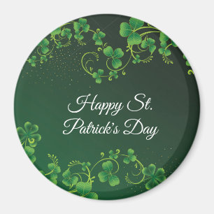 St. Patrick's Day Green Shamrock Vine Irish Party  Magnet