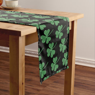 St. Patrick's Day Green Shamrock Vine Irish Party  Medium Table Runner