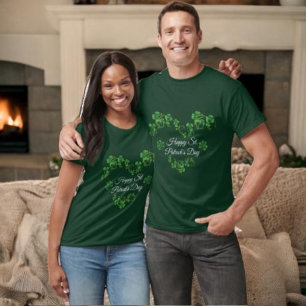 St. Patrick's Day Green Shamrock Vine Irish Party  T-Shirt