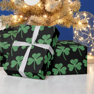 St. Patrick's Day Green Shamrock Vine Irish Party  Wrapping Paper