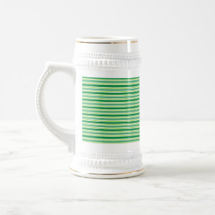 St. Patrick's Day Green Stripes Pattern-54608 Beer Stein