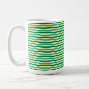 St. Patrick's Day Green Stripes Pattern-54608 Coffee Mug
