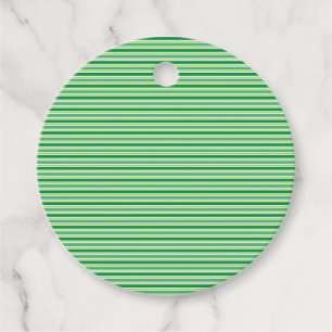 St. Patrick's Day Green Stripes Pattern-54608 Favour Tags
