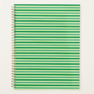 St. Patrick's Day Green Stripes Pattern-54608 Planner