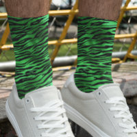 St. Patrick's Day Green Tiger Stripes 