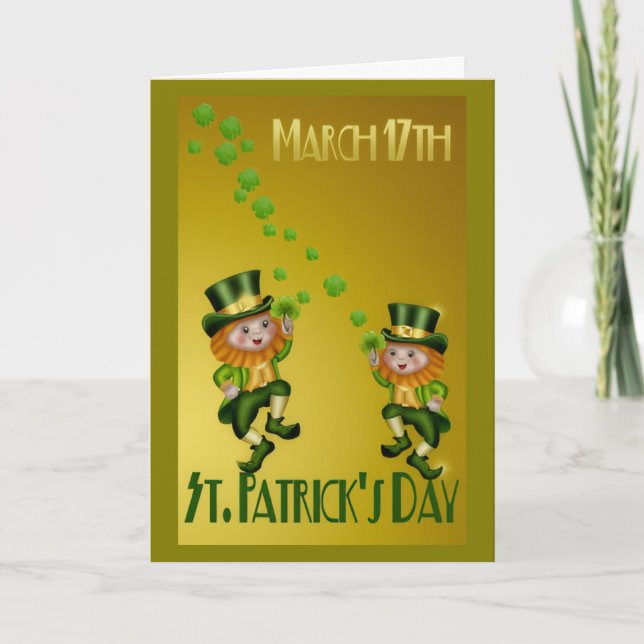 St. Patrick's Day Greeting Card (Front)