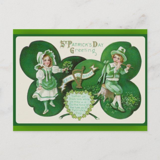 St. Patrick's Day Greeting Cards (Front)