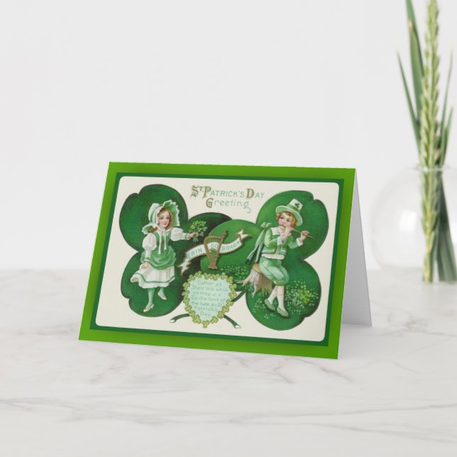 St. Patrick's Day Greeting Cards (Front)